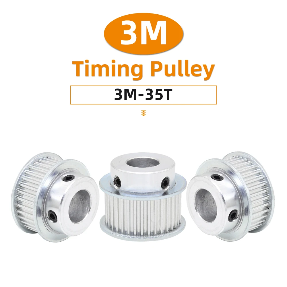 Шкив электродвигателя 3M35T форма BF шаг зубов 3 0 мм круглая дуга легкосплавные