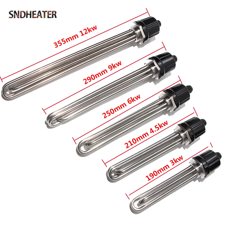 SNDHEATER DN32/40/50 элемент погружного водонагревателя 110 В 220 380 3/4 5/6/9/12 кВт стержень из
