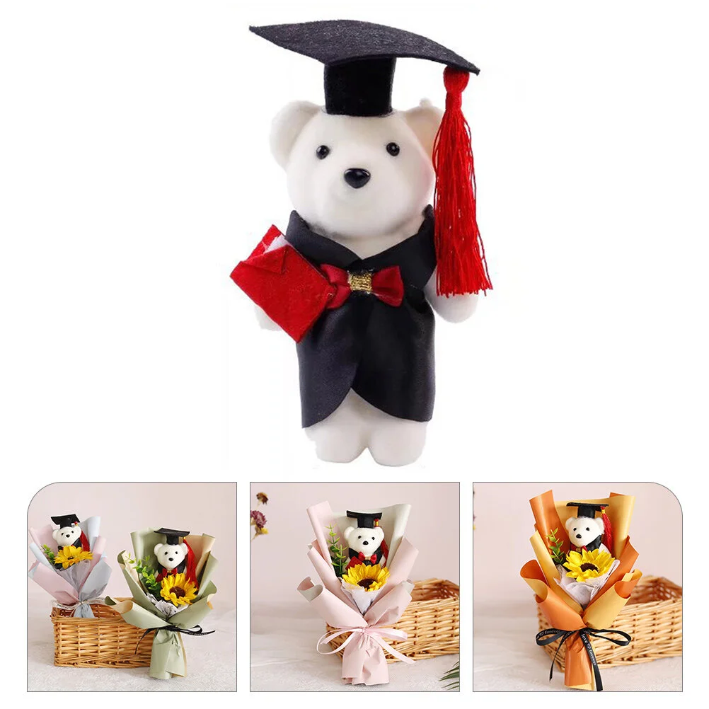 

Graduation Season Gifts Her 2023 College Flower Bear Stuffed Bouquet Decorations Funny