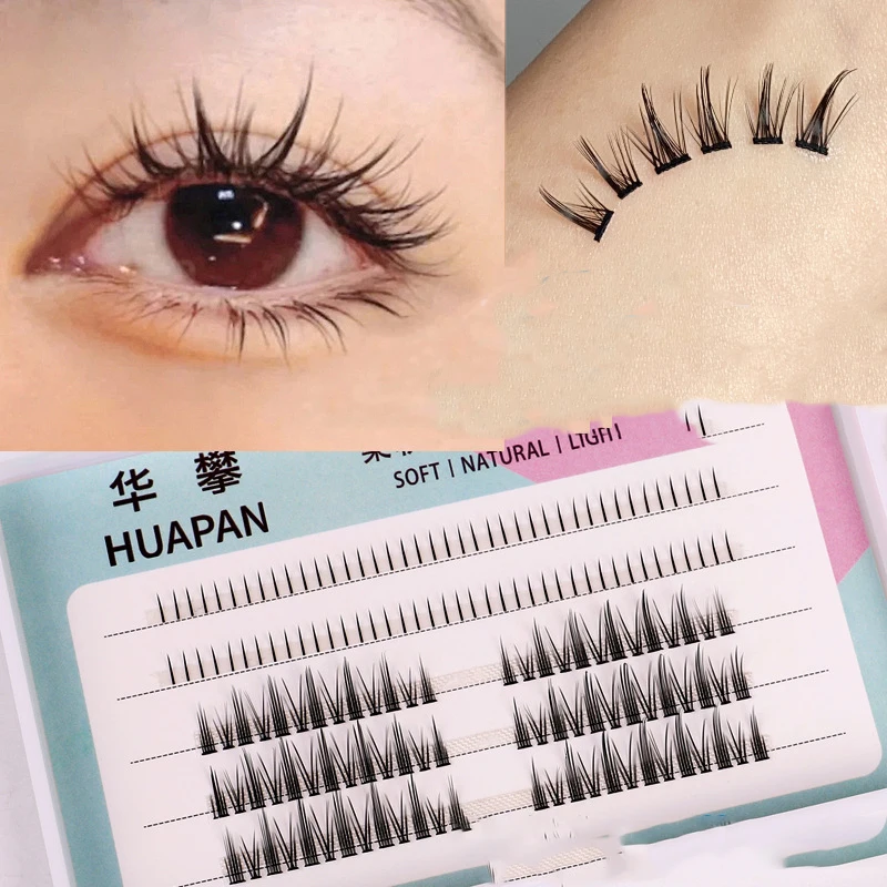 

1 Set Curl Grafting Eyelashes Set Natural Looking Soft False Eye Lashes Glue Eyelash Tweezers Kit Extension Eye Makeup Tool