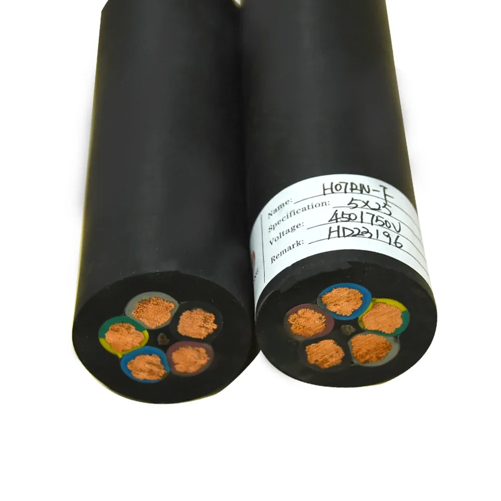 H07FN-F 5X4 5x6 5x10 5x16 5x25 5x50 5x70 5x35 5G6 5G10 5G16 5G25 5G35 5G50 5G70 5-жильный гибкий резиновый кабель из