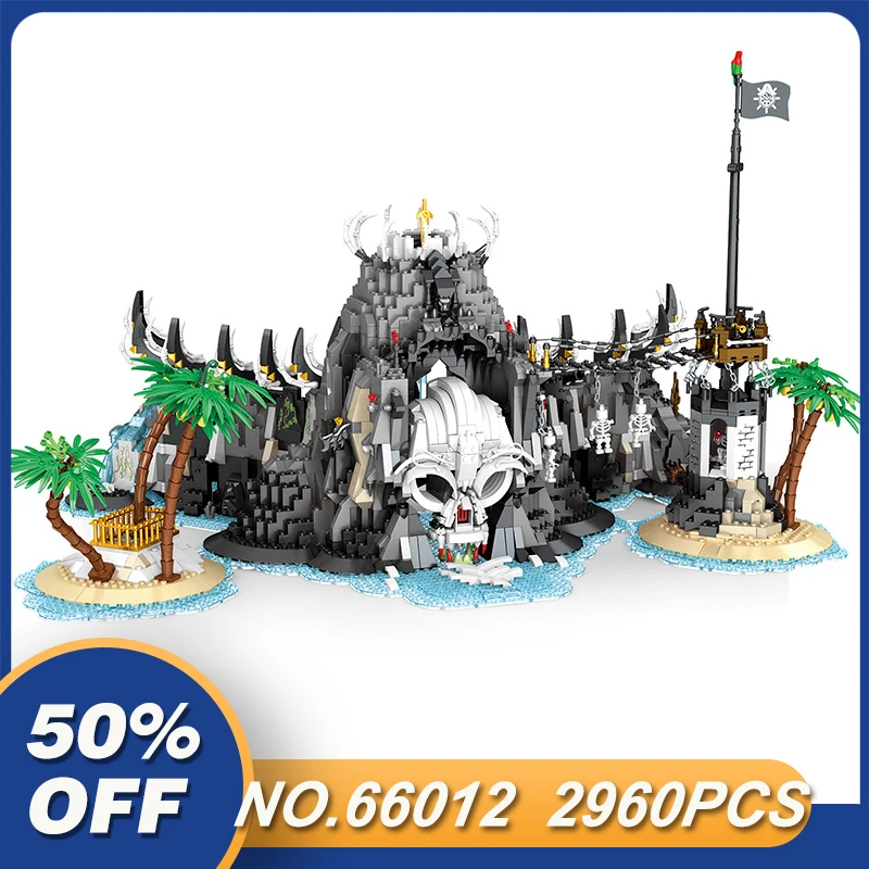 Конструктор Reobrix пиратский залив кирпичи замок остров Moc Пираты кирпичная