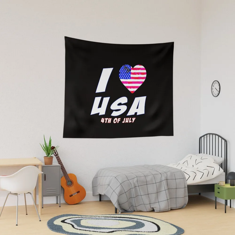 

4Th Of July Independence Day Tapestry Decor Beautiful Wall Yoga Towel Blanket Decoration Mat Colored Hanging