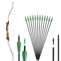 toparchery archery bow recurve bow 6242inch take down bow for shooting outdoor sport hunting practice wooden hunting bow