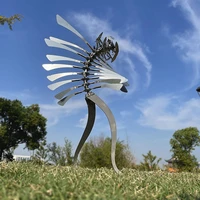 unique and magical metal rotating windmill humanoid windmill outdoor wind spinner yard lawn garden decoration