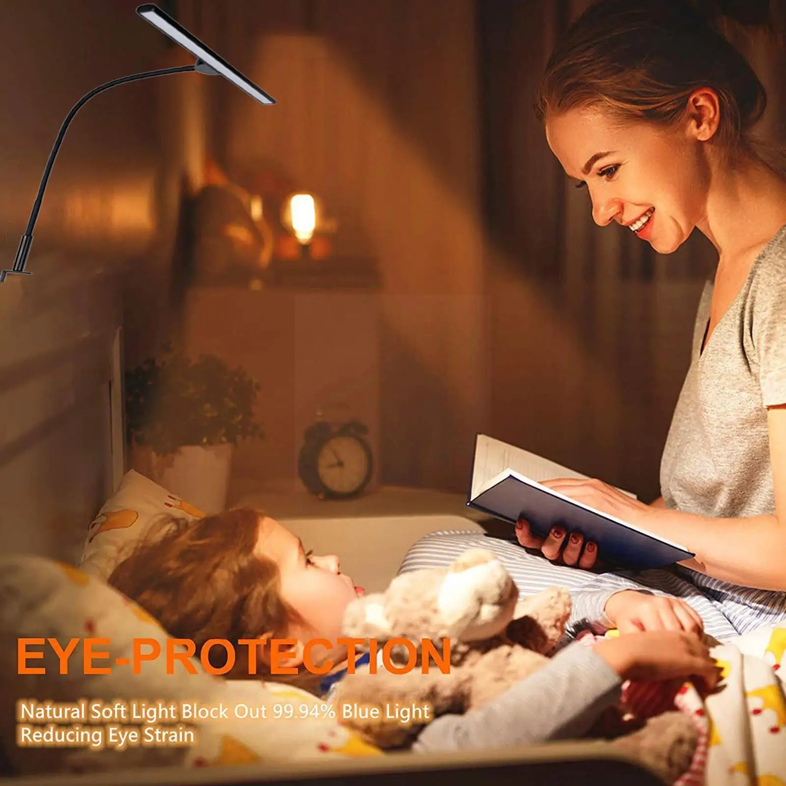 

Dimmable Led Desk Lamp With Flexible Gooseneck, Eye-caring Architect Task Lamp W/ Clamp For Home Office, 18w 3 Mode 6 Brigh F0p4