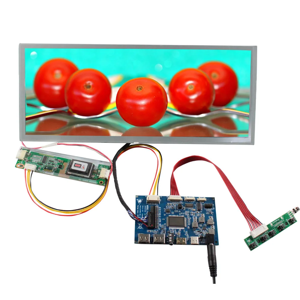 

12.3inch LQ123K1LG03 1280X480 Stretched Bar LCD Screen Display and Type C USB HD MI LCD Board