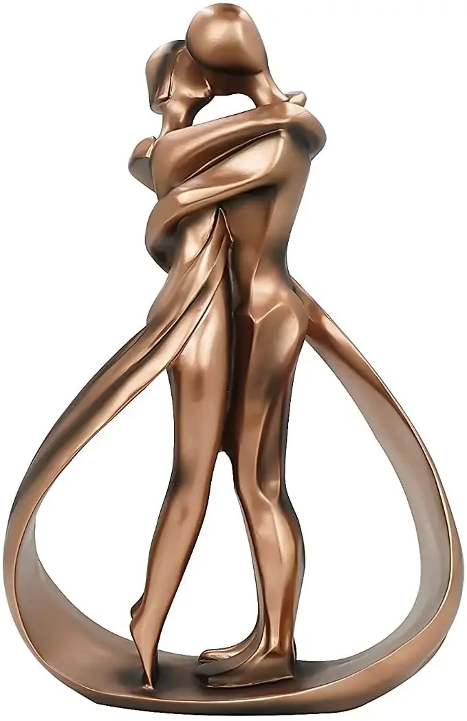 

Статуя любви, мечты, Эдема, скульптура из эпоксидной смолы, домашний декор, искусство для пары, полимерная скульптура, Страстные обнимания и поцелуи, статуэтки
