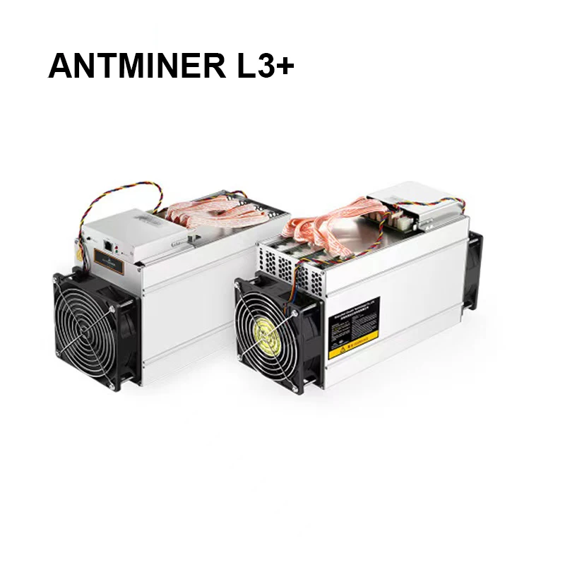 Antminer L3+ Bitmmin Mining Machine 504Mh/s With Power Supply Antminer Miners L3 Plus Renovated bitamin s17 70t with power supply sha 256 algorithm btc antminer s17 plus mining machine