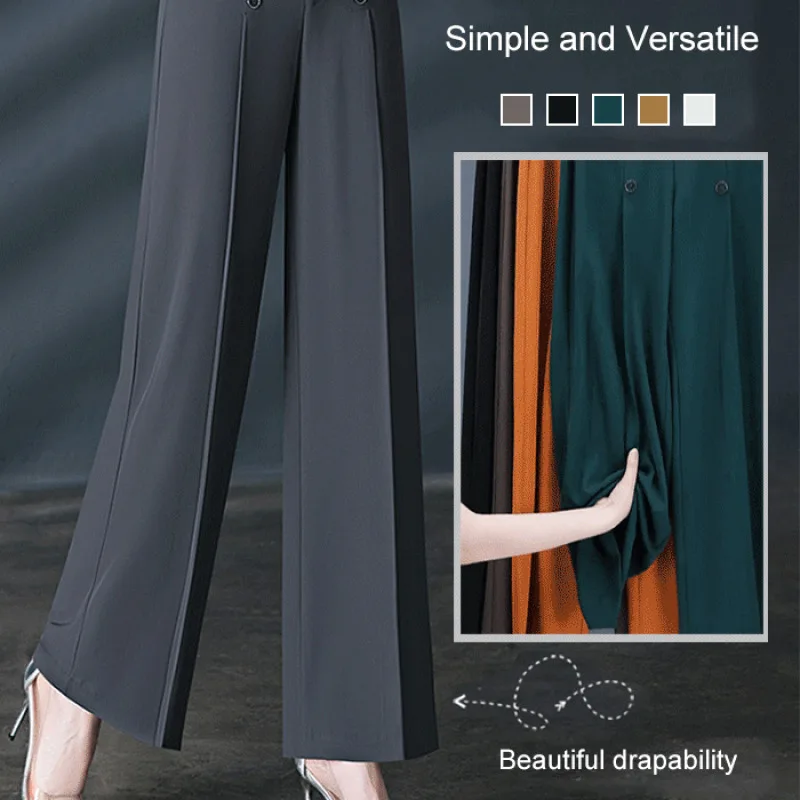 

Long and Flowy Women's Trousers with a High Waist Perfect for Any Occasion