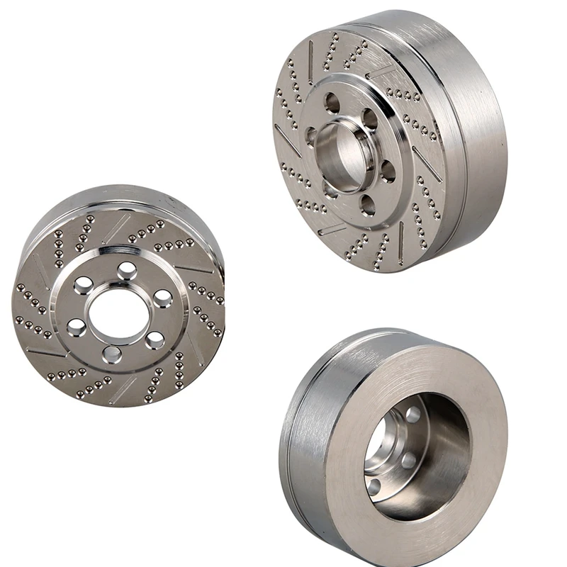 

Stainless Steel Silver Brake Disc Weights for 2.2 Inch Wheel Traxxas TRX4 TRX6 Axial SCX10 AXI03007 1/10 RC Crawler