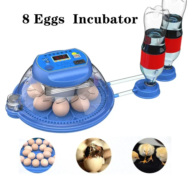 

Automatic Eggs Turner 8 Hatcher Incubator Fully Hatching Tools Bird Incubation Turning Brooder Quail Chicken Poultry Farm Farm