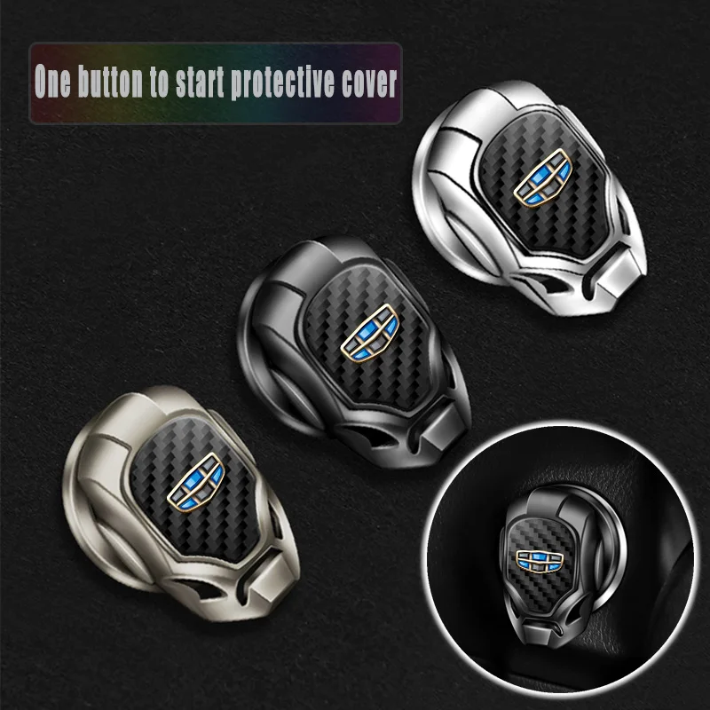 

Universal Car ONE-CLICK Start Stop Buttons Protective Cover for Geely Coolray Geometry CK Monjaro Tugella Okavango Accessories