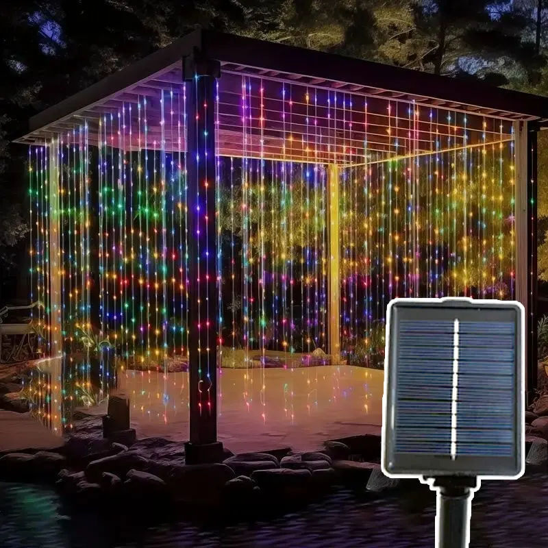 

Солнечная гирлянда LED, 6 м, 600 светодиодов