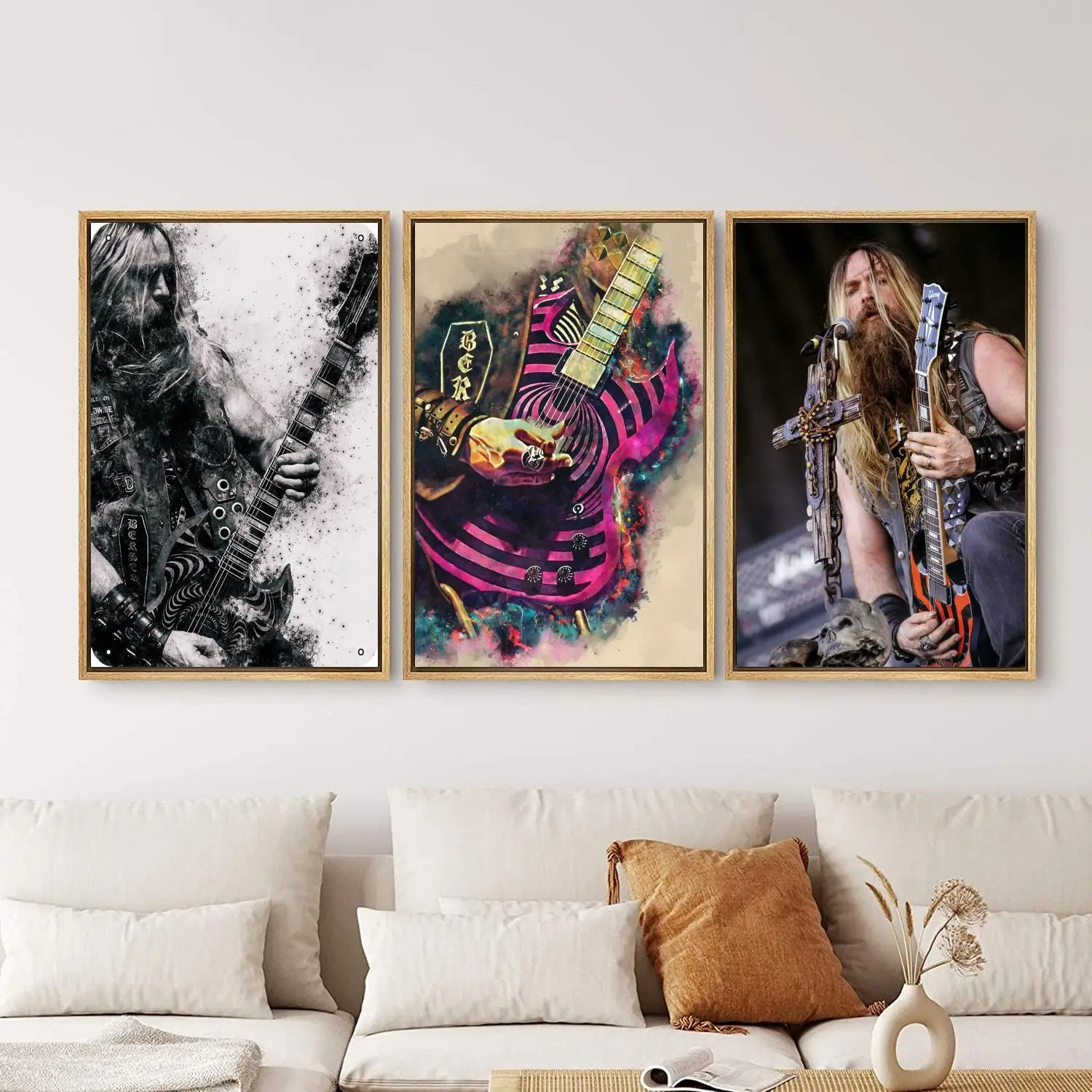 

Zakk Wylde Poster Painting 24x36 Wall Art Canvas Posters Personalized Gift Modern Family bedroom Decoration Art Poster