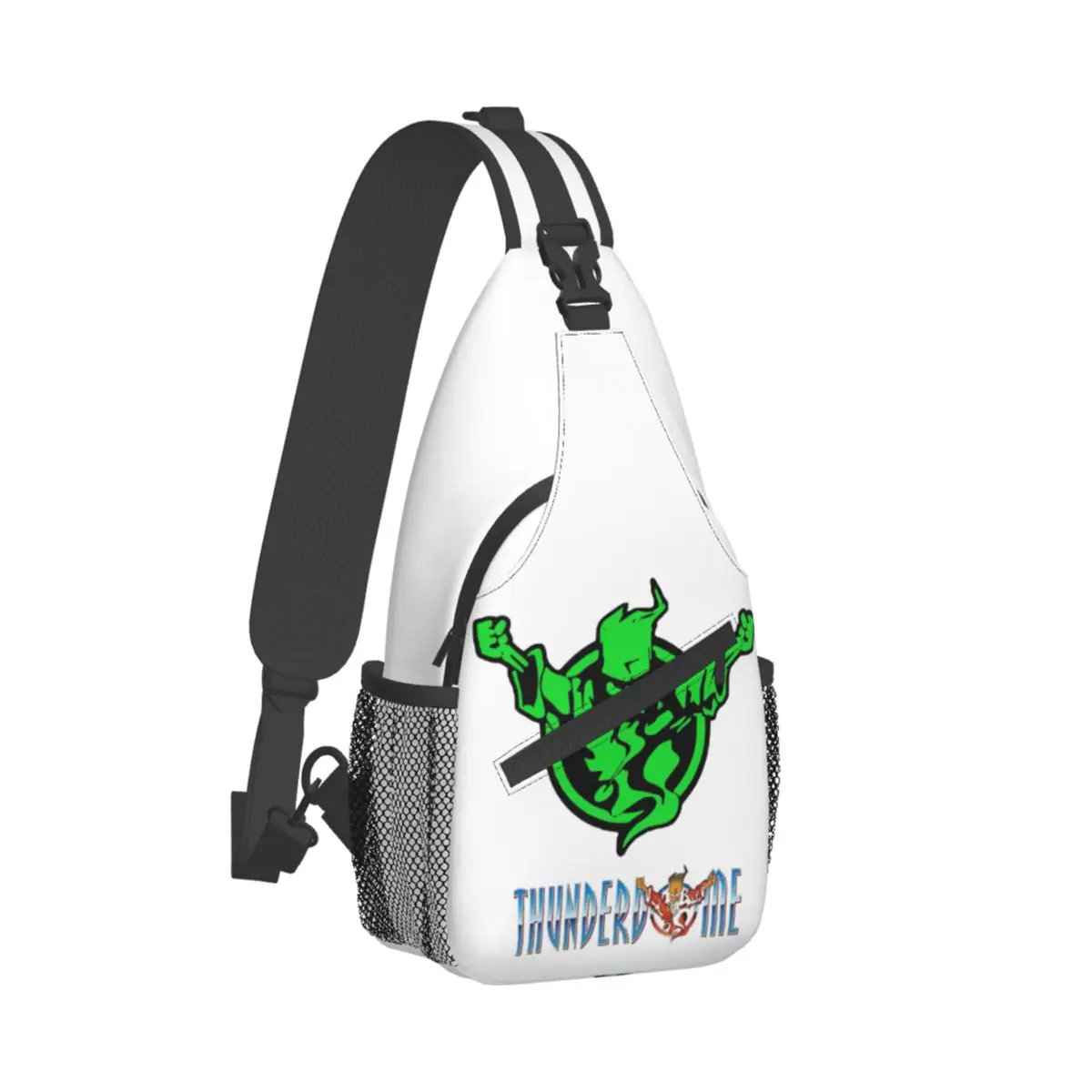 

Thunderdome Logo Sling Bag Chest Crossbody Shoulder Sling Backpack Travel Hiking Daypacks Hardcore Printed Bag