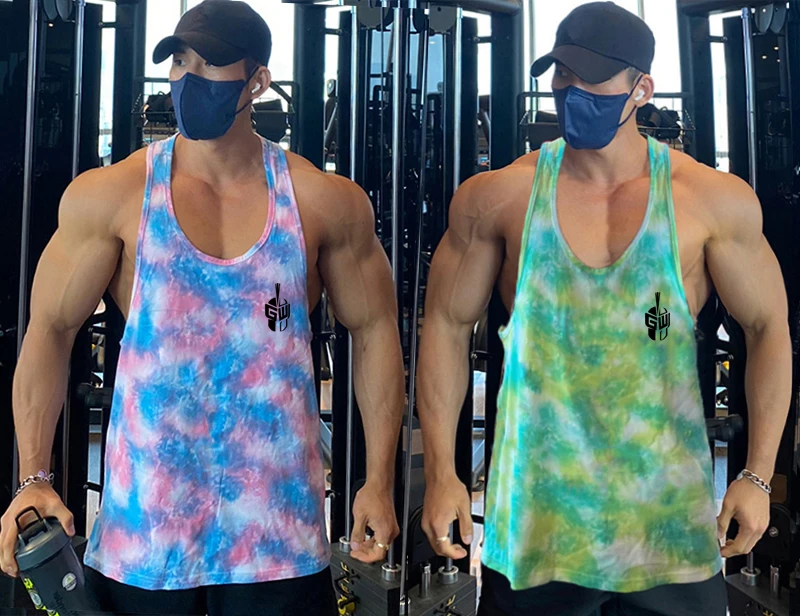 

Mens Mesh Workout Bodybuilding Sleeveless Casual Singlets Sports Gym Breathable Camouflage Vest Fitness Summer Running Tank Top