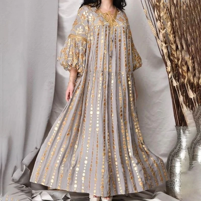 Рамадан ИД абайя этническое Дубае Макси платье Летнее кимоно кардиган Mujer кафтан хиджаб мусульманский цзилбаб кафтан турецкий ислам одежда