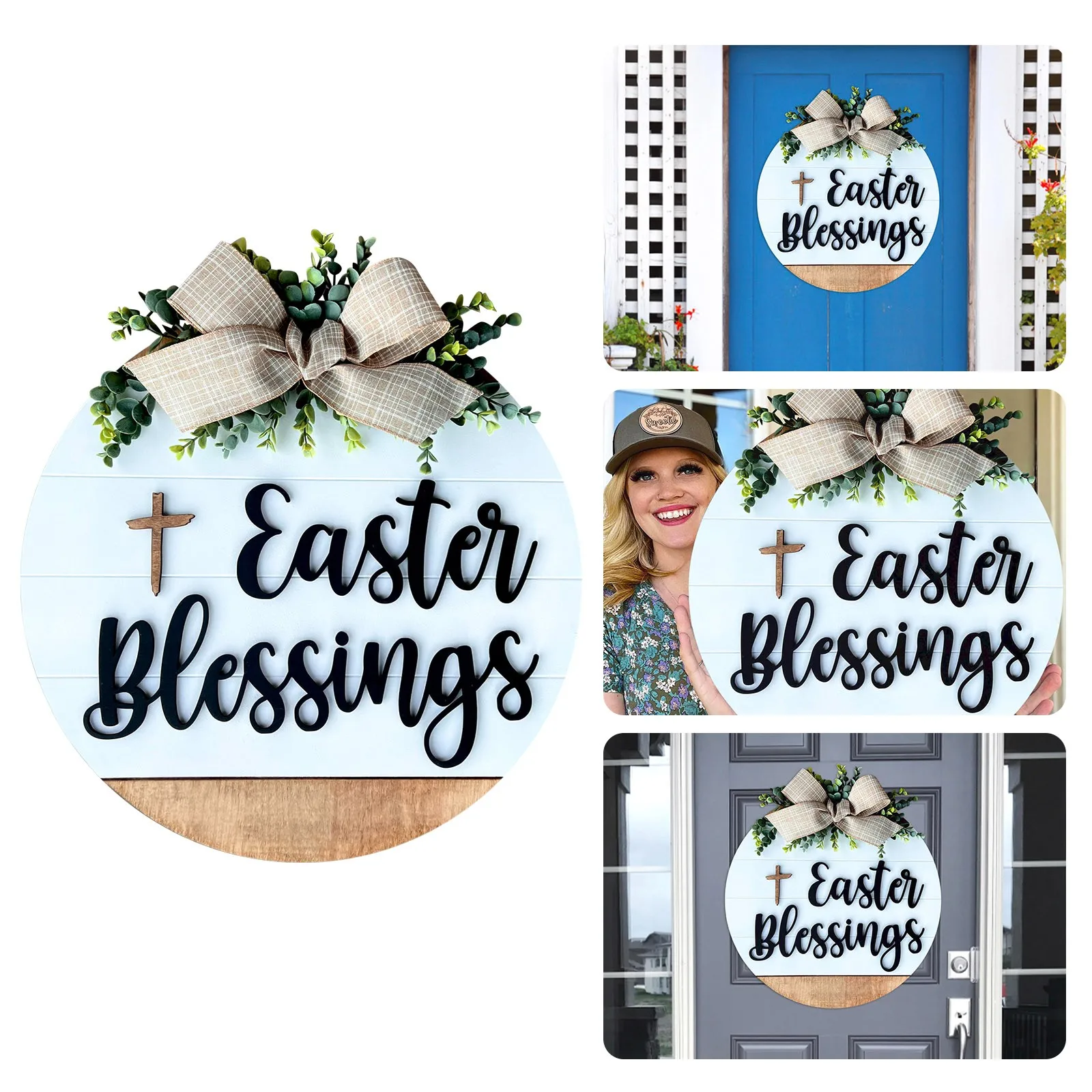 

Оливковый Настенный декор для гостиной, Пасхальный венок, искусственный весенний венок, Шелковый летний венок для входной двери, для уборки здесь снова