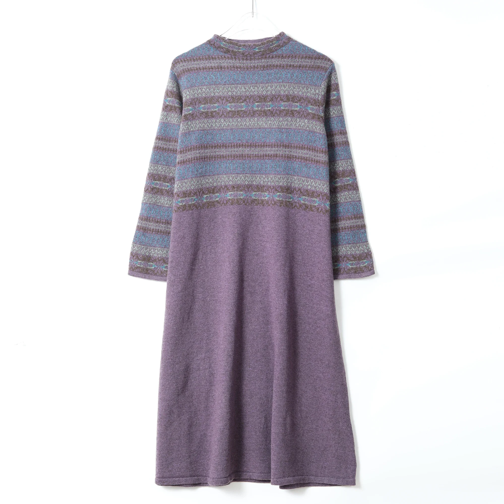 Новинка 2024 осенне-зимнее женское свободное платье-свитер длиной до колена с