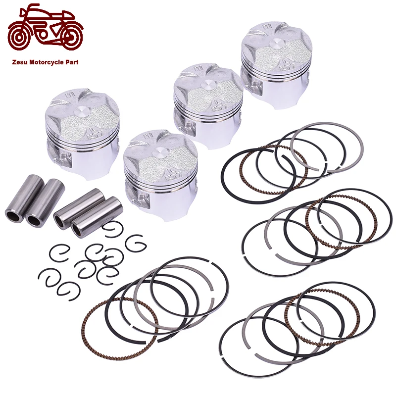 

STD Oversize 0.25mm 0.5mm 48.5mm 48.75mm 49mm Pin 13mm Motor Bike Engine Piston Rings Kit For Honda CBR 250 CBR250 MC14 MC17 KT7