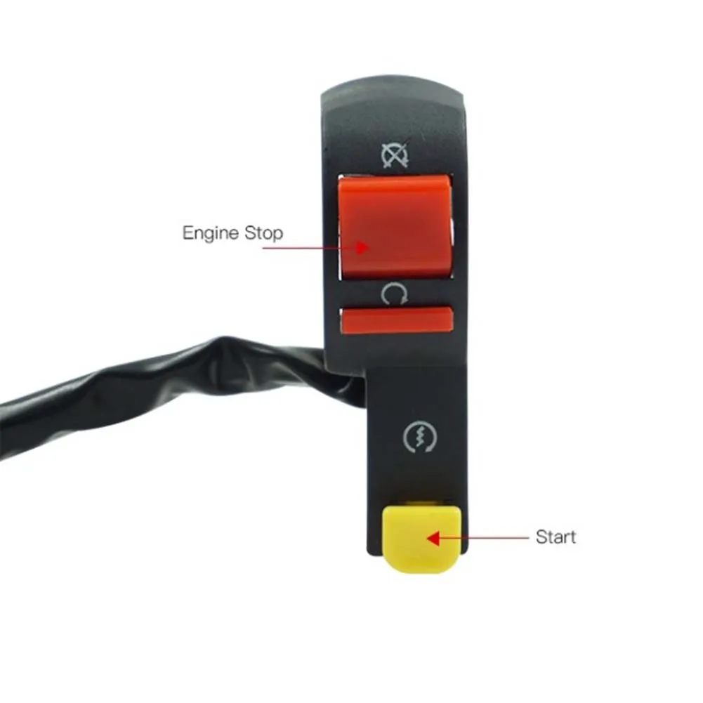 

New Handlebar Switch On-Off Button Scooter Moped Start & Stop ATV Starter Handlebar Universal Motorcycle 22mm Inner