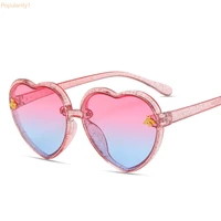 fashion brand heart kids sunglasses children retro cute pink cartoon sun glasses frame girls boys baby sunglasses uv400 eyewear