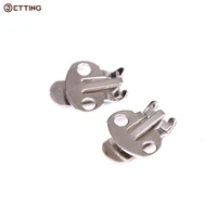 10pcsset silver color blank stainless steel flower shoes clips on findings diy craft buckles for shoes accessories