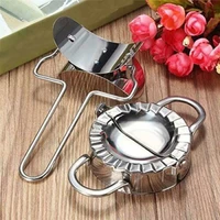 stainless steel dumpling maker mould kitchen pastry tool with flour ring cutter accessories pastry tool kitchen dumplings dough