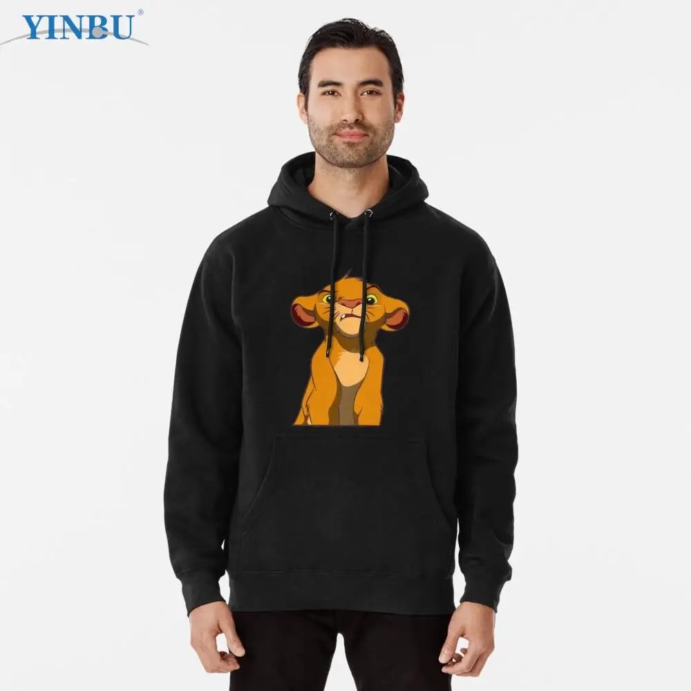 

Пуловер с капюшоном льва Simba, новинка, модная одежда