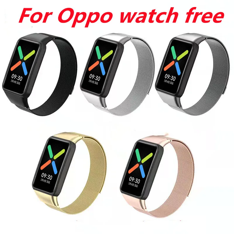 

Ремешок «Миланская петля» для Oppo watch free nfc Band 46 мм, магнитный браслет для серии часов Oppo, nfc, товары для ношения
