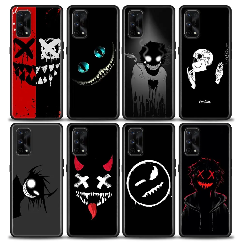 

Smile Skeleton Devil Anime Phone Case for Realme 5 6 7 X7 X50 5G Pro Case Ultra 7i C3 C11 C15 XT Soft Silicone Cover