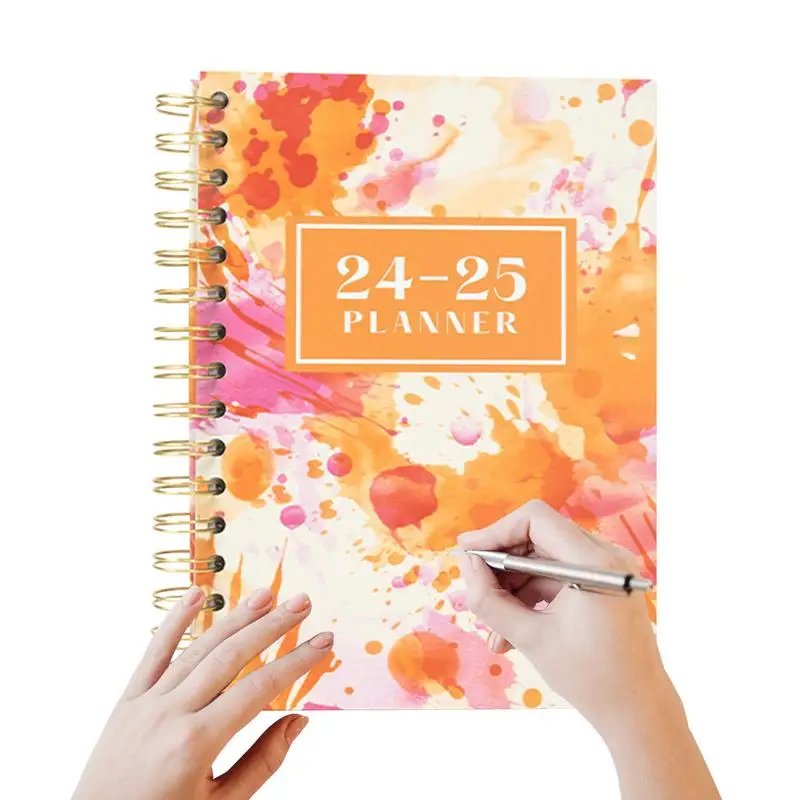 

2024 Task Notebook Planner New Year With Creative Memories Schedules Monthly Planners Portable Multipurpose Manual Coil Diaries