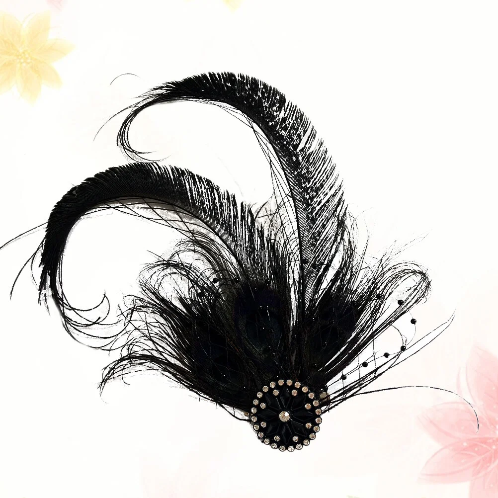 

Props Stage Show Hair Band Bridesmaid Accessories Peacock Headdress Wedding Photo Clip Bridal