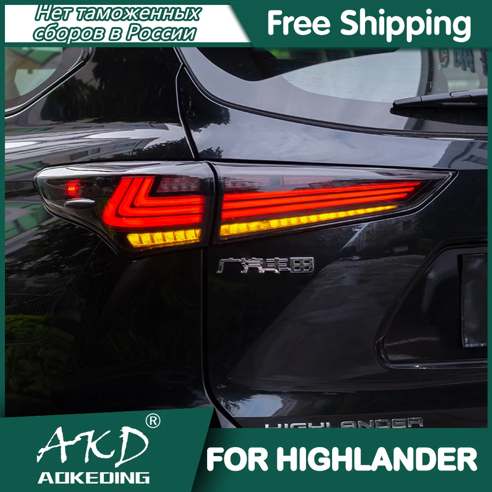 

Car For Toyota Highlander 2021-2022 Tail Lamp Led Fog Lights DRL Hella Tuning Light Car Accessories Highlander Tail Lights