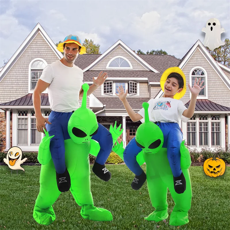 

Cosplay New Halloween Props 2022 Children Adult Universal Inflatable Alien Costume Backman Fun Party Supplies Inflatable Costume