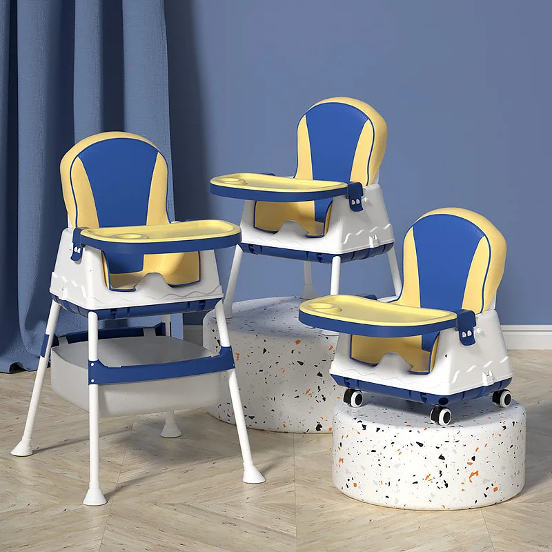 

Large Baby Dining Chair Children's Dining Chair Multifunctional Foldable Portable Baby Chair Dining Table and Chair Seat