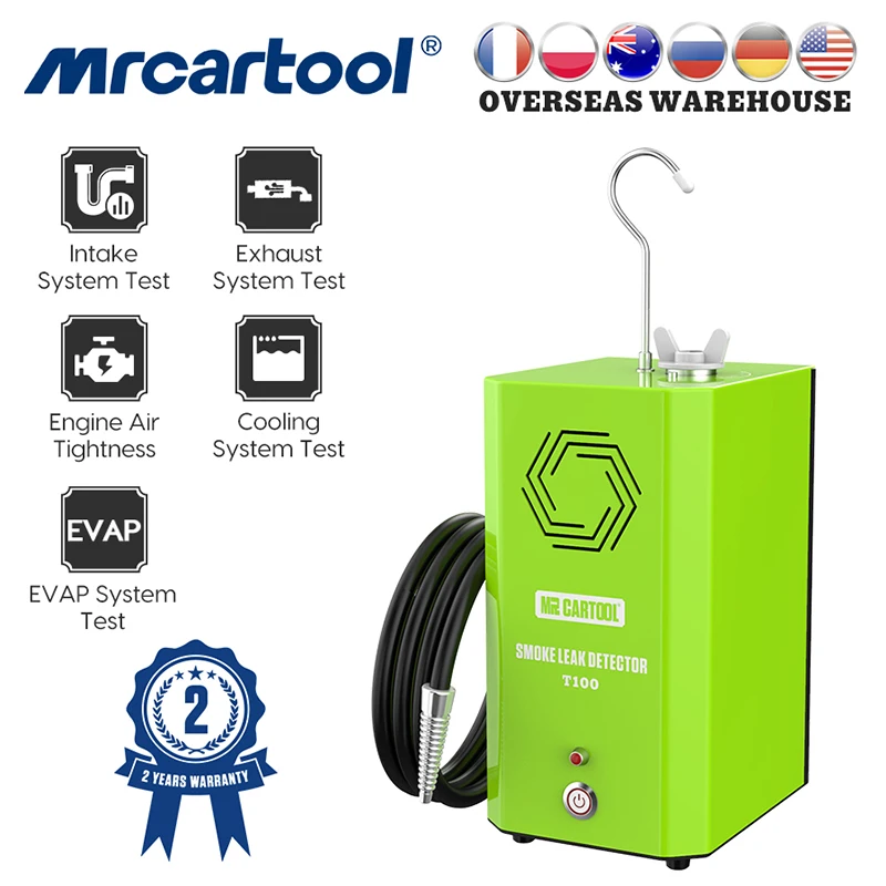 Автомобильный детектор утечки дыма MRCARTOOL T100 тестер 12 В анализатор топливных труб