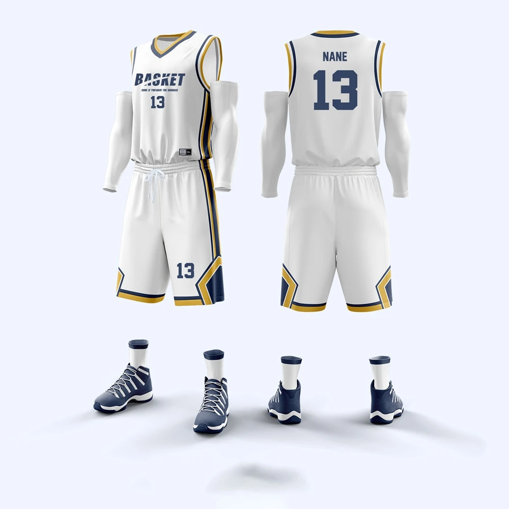 Summer 2023 New Men's Basketball Shirts Men's Breathable Shirts Sportswear Shorts Set Quick Drying University Team Uniform