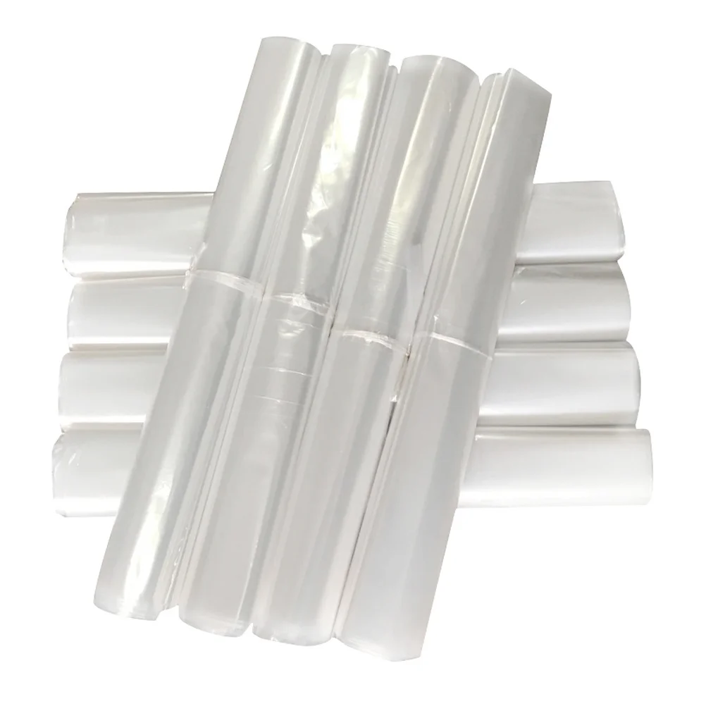 

60 Pcs Garment Dry Cleaning Bag Disposable Covers Clothes Dust Clear Plastic Bags Dustproof Hanging Pocket Coat