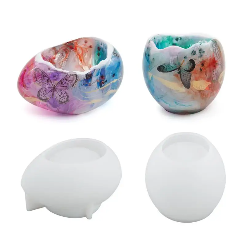 Storage Box Decoration Candle Holder Display Mirror Silicone Mold