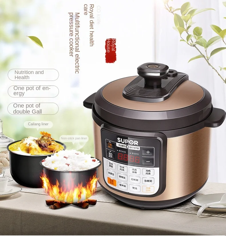 

Pressure 5L Liter Household Rice Cookers Multi-Functional 2 Automatic 3 Large Capacity