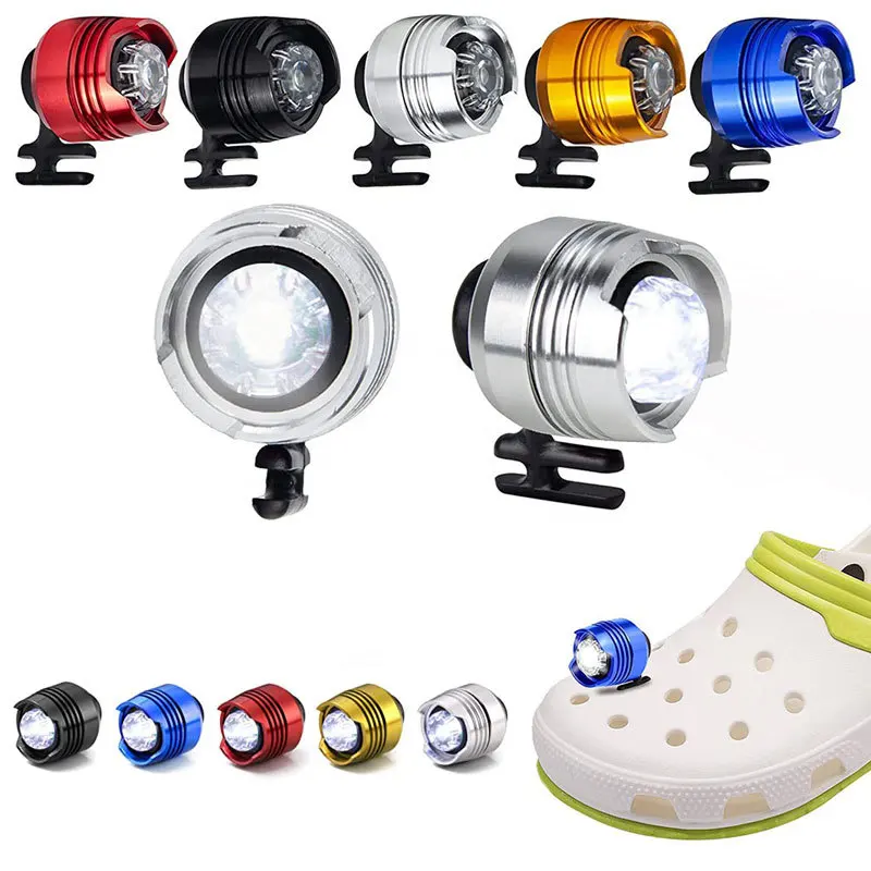 Wholesale Headlights for Croc Shoes Light Outdoor Sports Lighting Hiking Camping Warning Shoes Light durable Lightweight