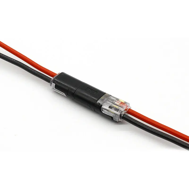 

10pcs 2pin Pluggable Wire Connector Quick Splice Electrical Cable Crimp Terminals for Wires Wiring 22-18#AWG LED Car Connector