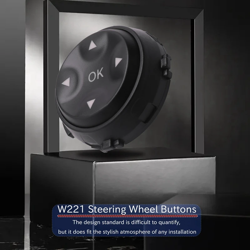 

Car Multifunction Steering Wheel Button For Mercedes-Benz W221 S-Class S280 S300 S350 S400 Black