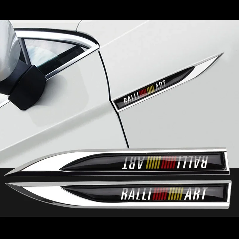 Наклейка на боковую эмблему для Mitsubishi RALLIART ASX Lancer Colt Pajero Outlander Eclipse Galant