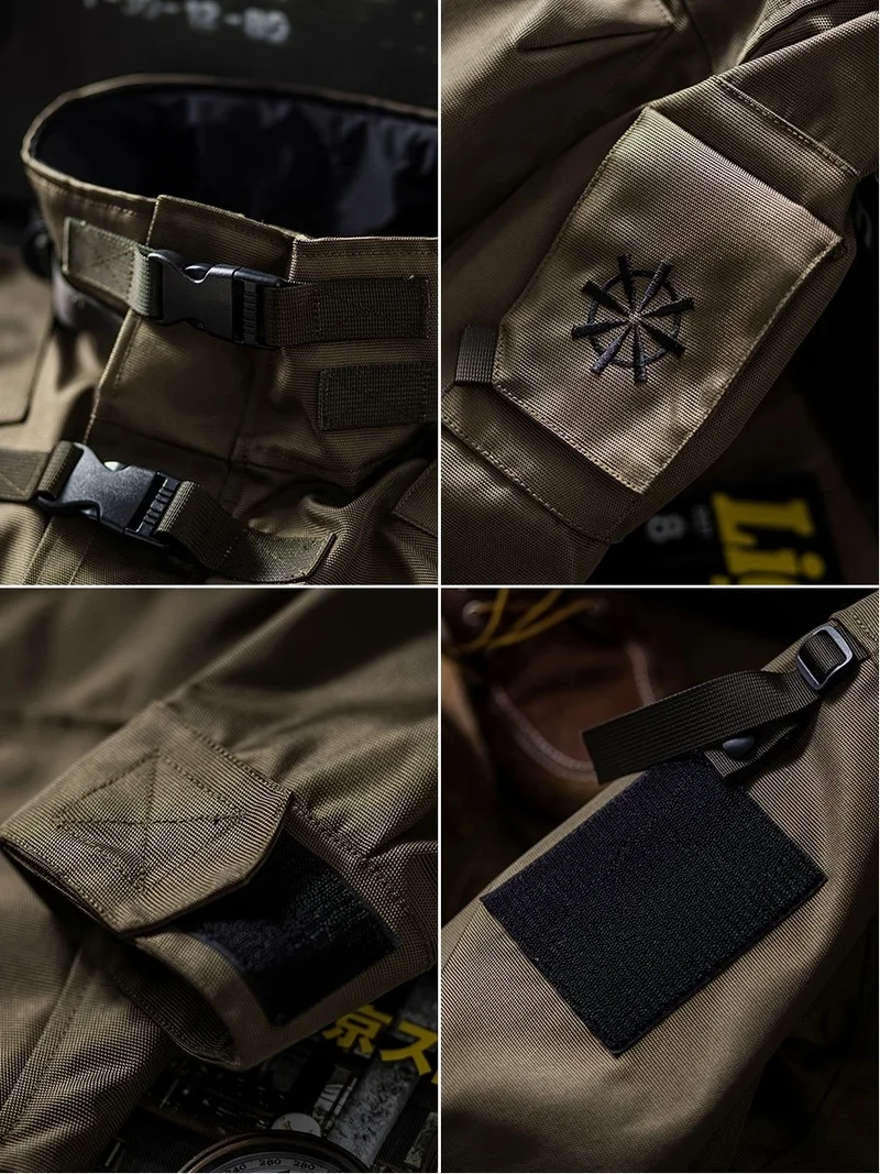 Куртка мужская тактическая в стиле ретро военная ветровка с несколькими