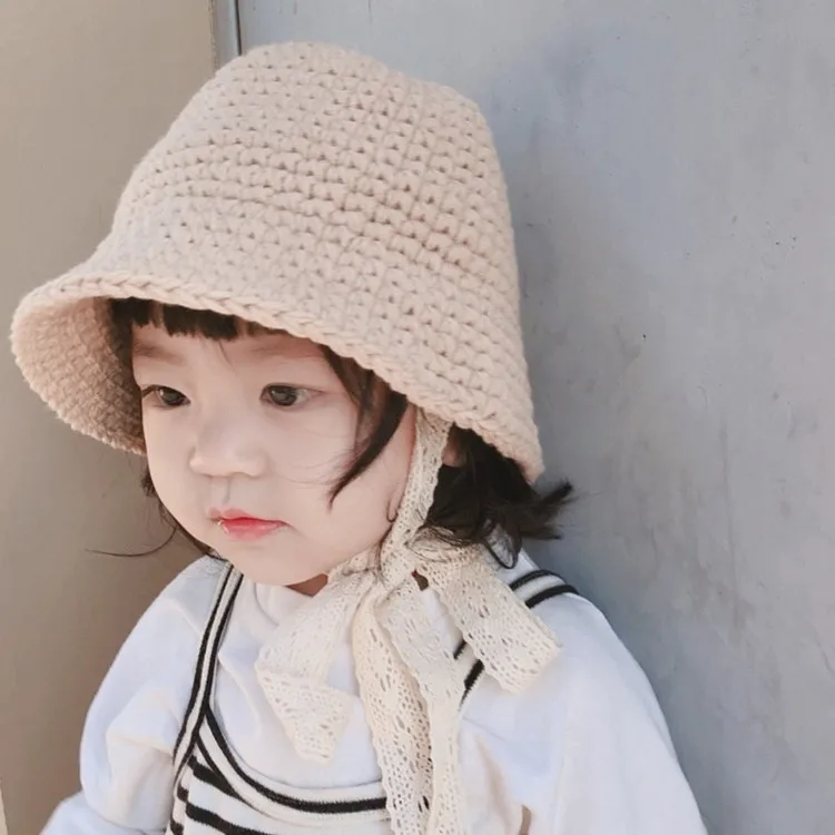 

Children's kid boy girls knitted warm bucket hat cap HC-29