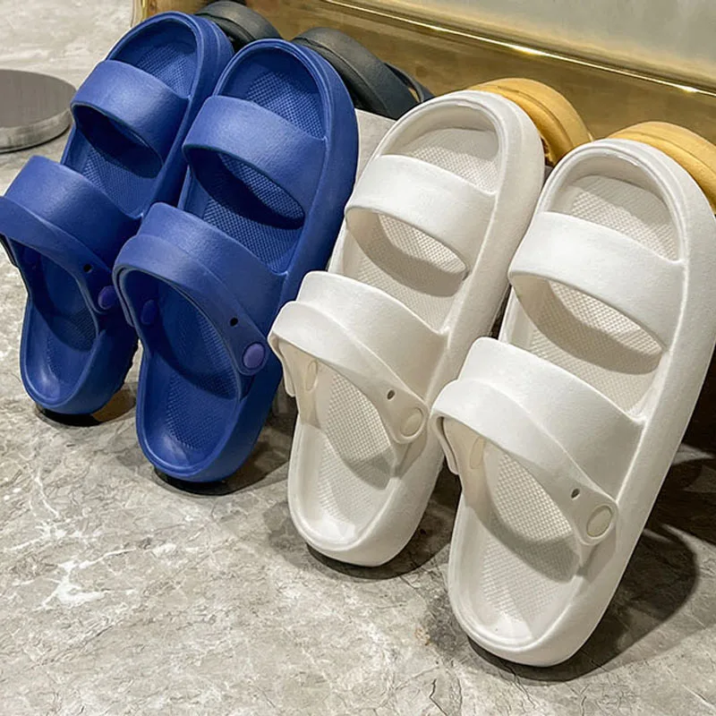 

Fashion 2023 Platform Sandals Women Summer Flip Flops Sandals Non-Slip Indoor Home Slipper Casual Couple Shoes Outdoor Sandals