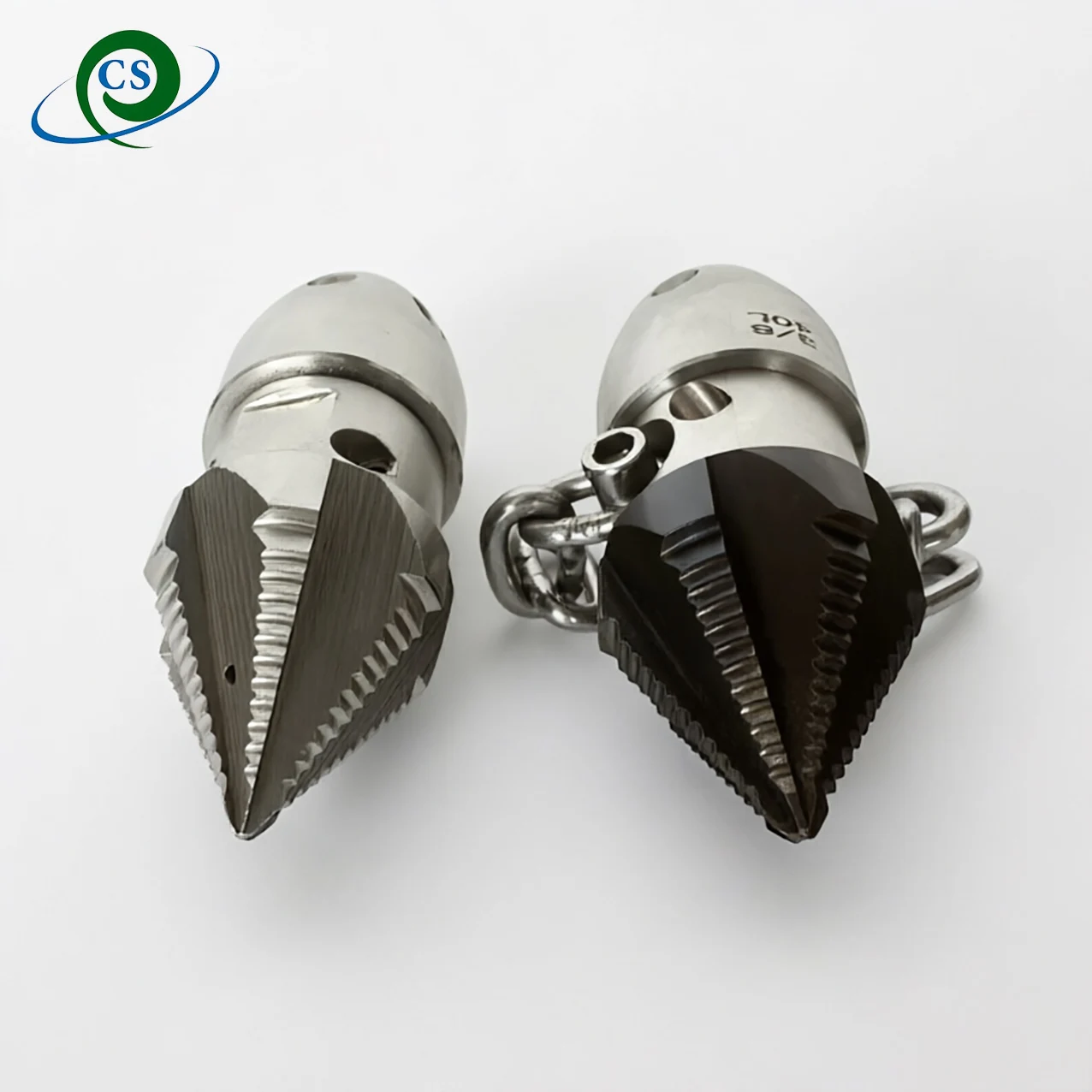 Фото CS-New Насадка для очистки канализационных труб под давлением 4000 psi, 4 передних и 6 задних форсунок №2